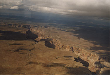 Grand Canyon aus Sicht des Flugzeugs