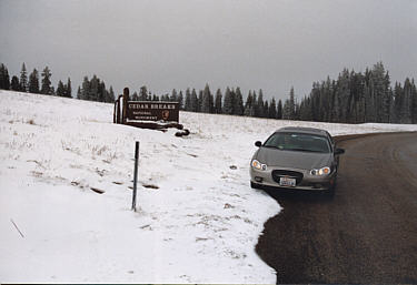 Schnee bei Cedar Breaks