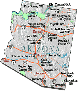 Arizona Karte